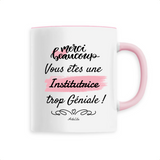 Mug - Merci Institutrice - 6 Coloris - Cadeau Original - Cadeau Personnalisable - Cadeaux-Positifs.com -Unique-Rose-