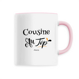 Mug - Cousine au Top - 6 Coloris - Cadeau Original - Cadeau Personnalisable - Cadeaux-Positifs.com -Unique-Rose-