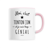 Mug - Tonton Jim est trop Génial - 6 Coloris - Cadeau Original - Cadeau Personnalisable - Cadeaux-Positifs.com -Unique-Rose-