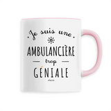 Mug - Une Ambulancière trop Géniale - 6 Coloris - Cadeau Original - Cadeau Personnalisable - Cadeaux-Positifs.com -Unique-Rose-