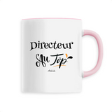 Mug - Directeur au Top - 6 Coloris - Cadeau Original - Cadeau Personnalisable - Cadeaux-Positifs.com -Unique-Rose-