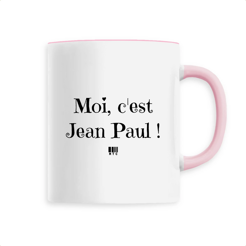Cadeau anniversaire : Mug - Moi c'est Jean Paul - 6 Coloris - Cadeau Original - Cadeau Personnalisable - Cadeaux-Positifs.com -Unique-Rose-