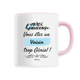 Mug - Merci Voisin - 6 Coloris - Cadeau Original - Cadeau Personnalisable - Cadeaux-Positifs.com -Unique-Rose-