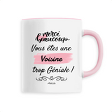 Mug - Merci Voisine - 6 Coloris - Cadeau Original - Cadeau Personnalisable - Cadeaux-Positifs.com -Unique-Rose-