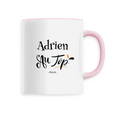 Mug - Adrien au Top - 6 Coloris - Cadeau Original - Cadeau Personnalisable - Cadeaux-Positifs.com -Unique-Rose-