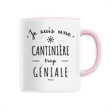 Mug - Une Cantinière trop Géniale - 6 Coloris - Cadeau Original - Cadeau Personnalisable - Cadeaux-Positifs.com -Unique-Rose-