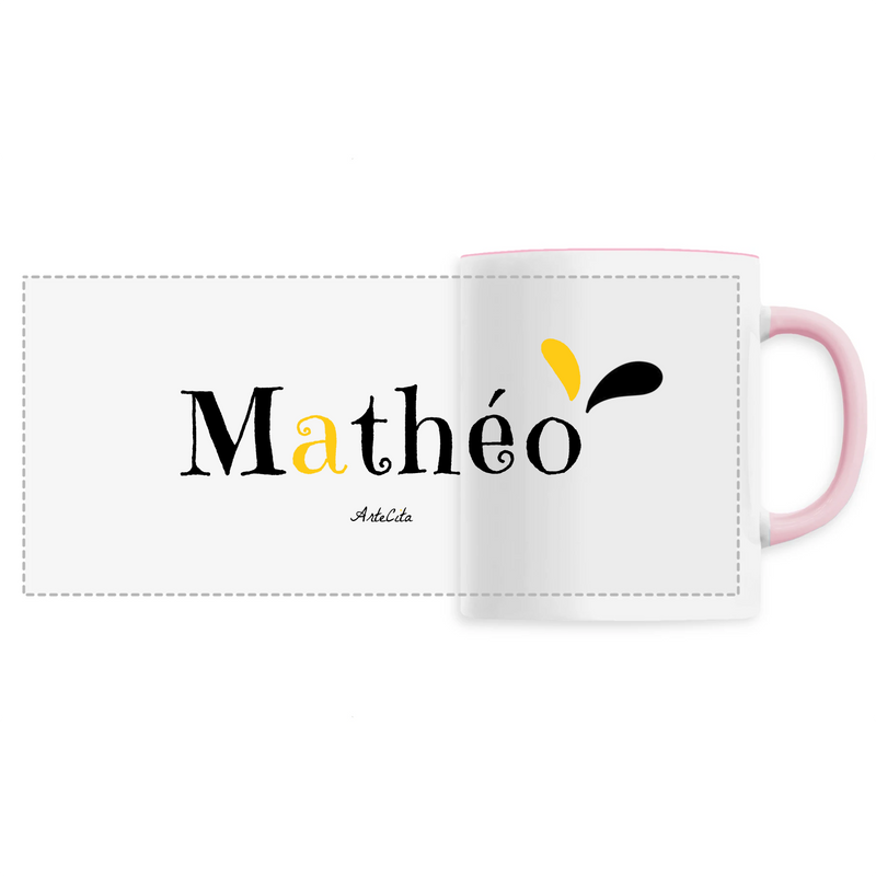 Cadeau anniversaire : Mug - Mathéo - 6 Coloris - Cadeau Original - Cadeau Personnalisable - Cadeaux-Positifs.com -Unique-Rose-