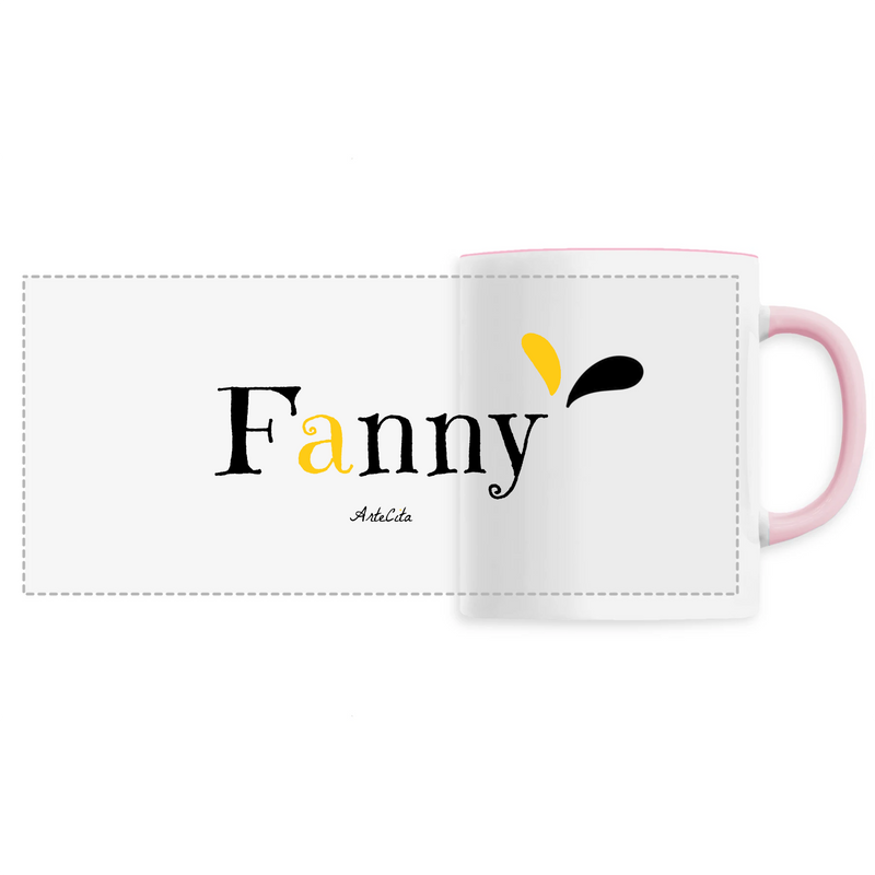 Cadeau anniversaire : Mug - Fanny - 6 Coloris - Cadeau Original - Cadeau Personnalisable - Cadeaux-Positifs.com -Unique-Rose-
