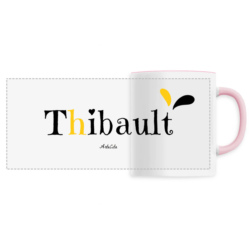 Cadeau anniversaire : Mug - Thibault - 6 Coloris - Cadeau Original - Cadeau Personnalisable - Cadeaux-Positifs.com -Unique-Rose-