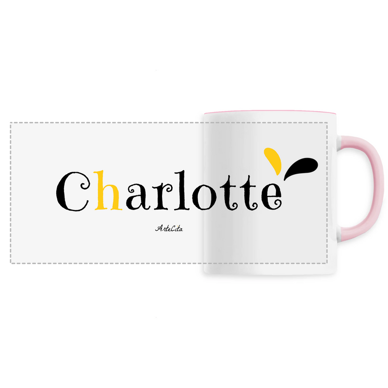 Cadeau anniversaire : Mug - Charlotte - 6 Coloris - Cadeau Original - Cadeau Personnalisable - Cadeaux-Positifs.com -Unique-Rose-