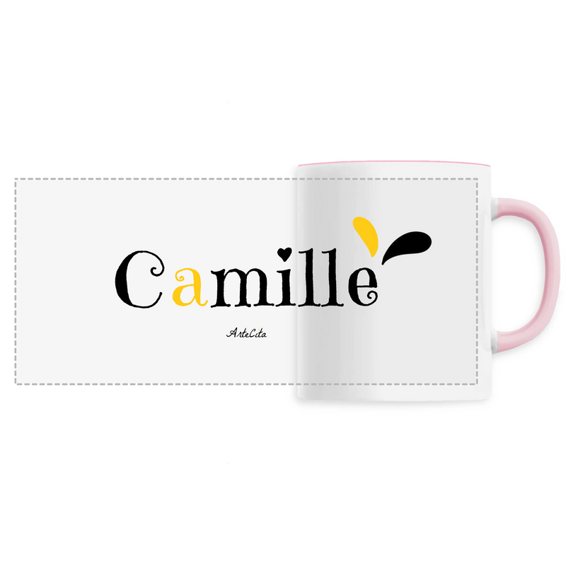 Cadeau anniversaire : Mug - Camille - 6 Coloris - Cadeau Original - Cadeau Personnalisable - Cadeaux-Positifs.com -Unique-Rose-