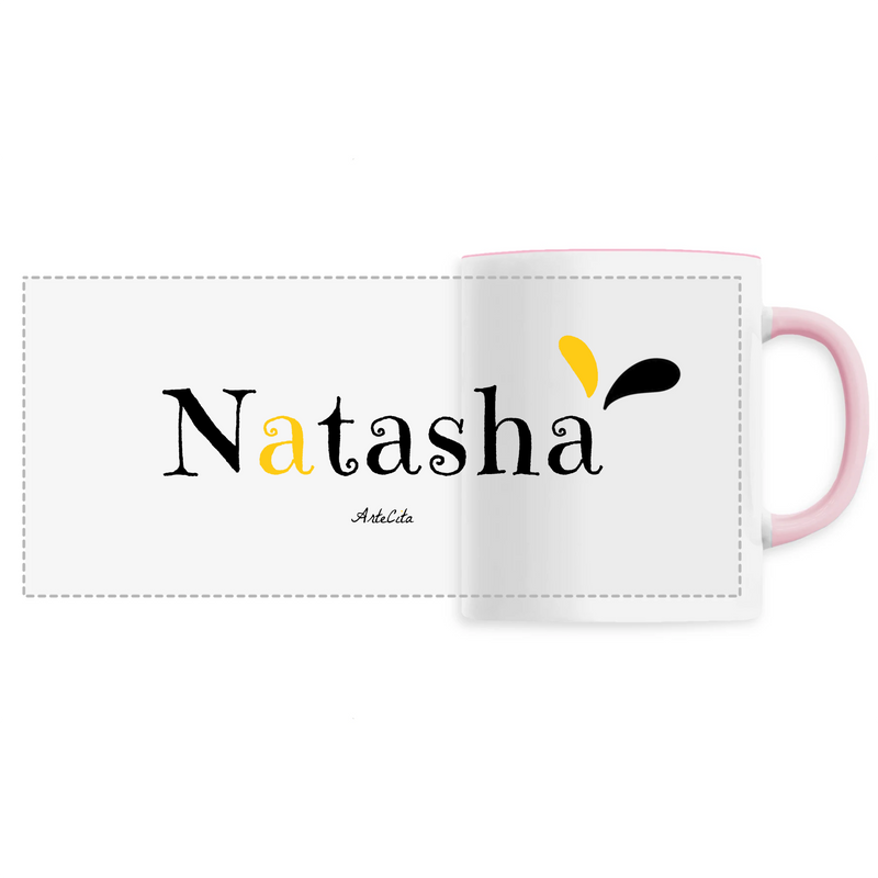 Cadeau anniversaire : Mug - Natasha - 6 Coloris - Cadeau Original - Cadeau Personnalisable - Cadeaux-Positifs.com -Unique-Rose-