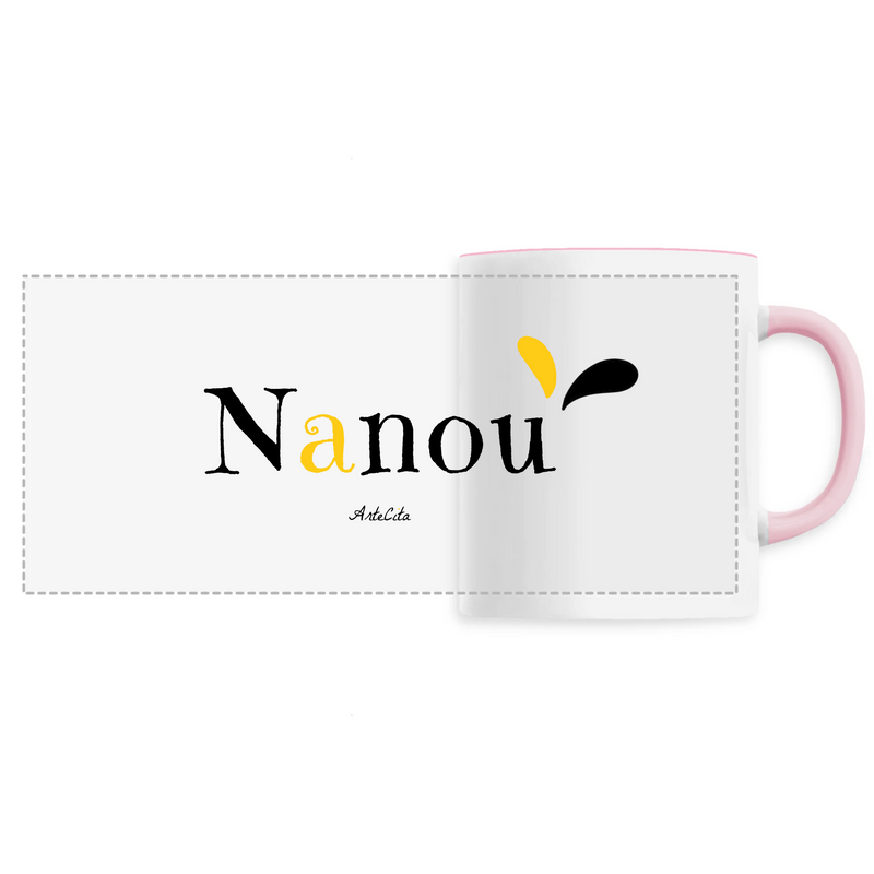Cadeau anniversaire : Mug - Nanou - 6 Coloris - Cadeau Original - Cadeau Personnalisable - Cadeaux-Positifs.com -Unique-Rose-