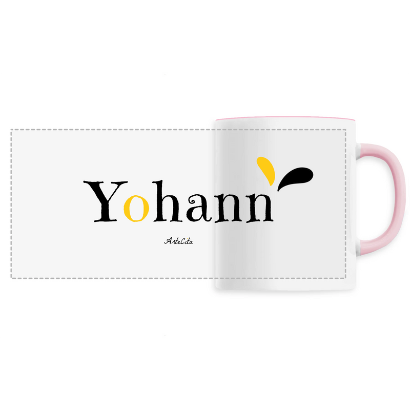 Cadeau anniversaire : Mug - Yohann - 6 Coloris - Cadeau Original - Cadeau Personnalisable - Cadeaux-Positifs.com -Unique-Rose-
