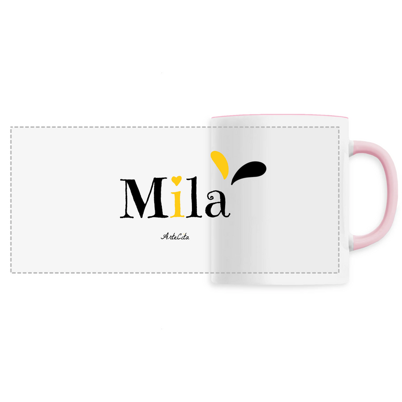 Cadeau anniversaire : Mug - Mila - 6 Coloris - Cadeau Original - Cadeau Personnalisable - Cadeaux-Positifs.com -Unique-Rose-