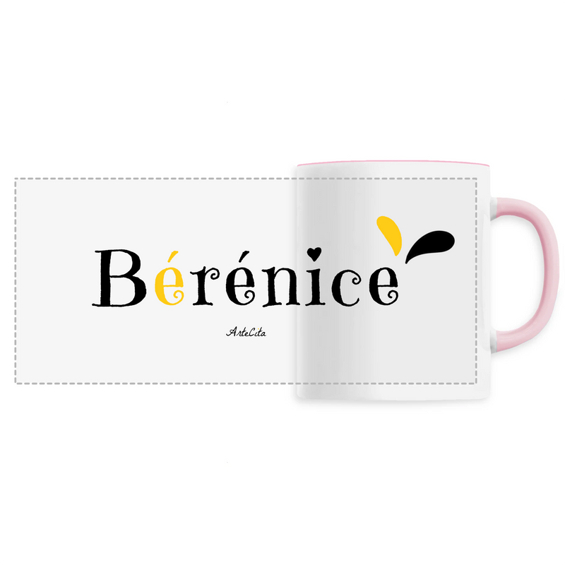 Cadeau anniversaire : Mug - Bérénice - 6 Coloris - Cadeau Original - Cadeau Personnalisable - Cadeaux-Positifs.com -Unique-Rose-