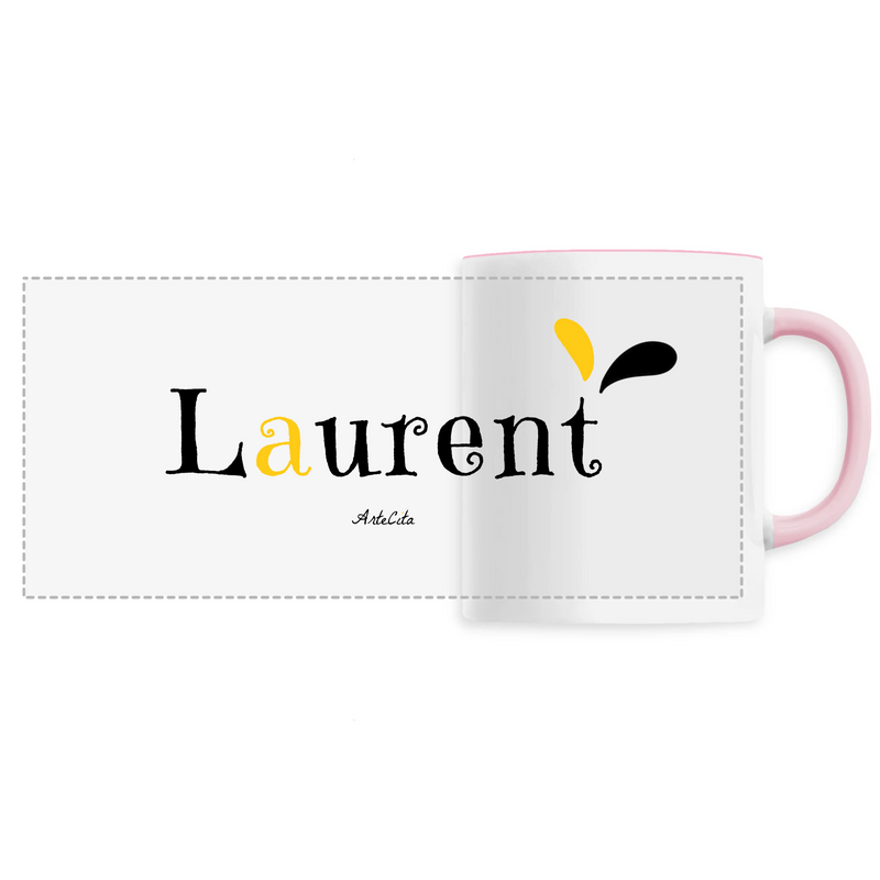 Cadeau anniversaire : Mug - Laurent - 6 Coloris - Cadeau Original - Cadeau Personnalisable - Cadeaux-Positifs.com -Unique-Rose-