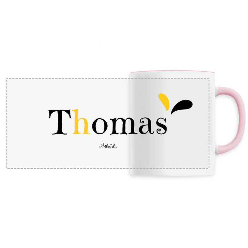 Cadeau anniversaire : Mug - Thomas - 6 Coloris - Cadeau Original - Cadeau Personnalisable - Cadeaux-Positifs.com -Unique-Rose-