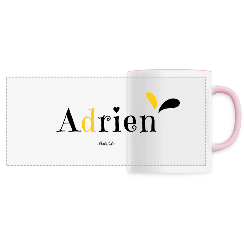 Cadeau anniversaire : Mug - Adrien - 6 Coloris - Cadeau Original - Cadeau Personnalisable - Cadeaux-Positifs.com -Unique-Rose-