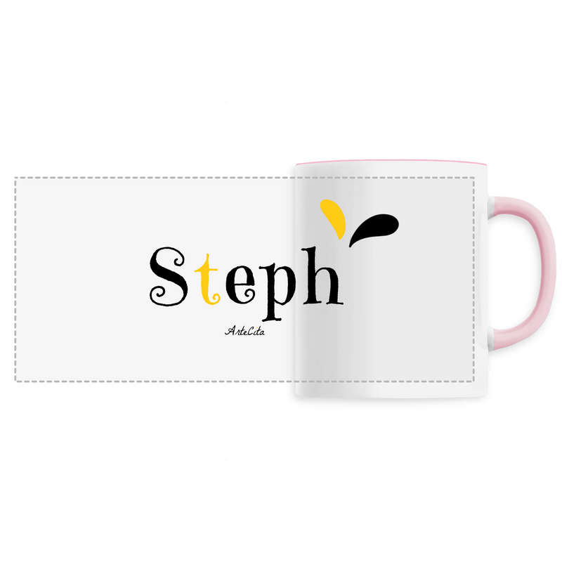 Cadeau anniversaire : Mug - Steph - 6 Coloris - Cadeau Original - Cadeau Personnalisable - Cadeaux-Positifs.com -Unique-Rose-