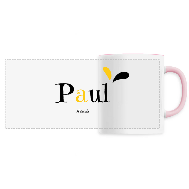Cadeau anniversaire : Mug - Paul - 6 Coloris - Cadeau Original - Cadeau Personnalisable - Cadeaux-Positifs.com -Unique-Rose-