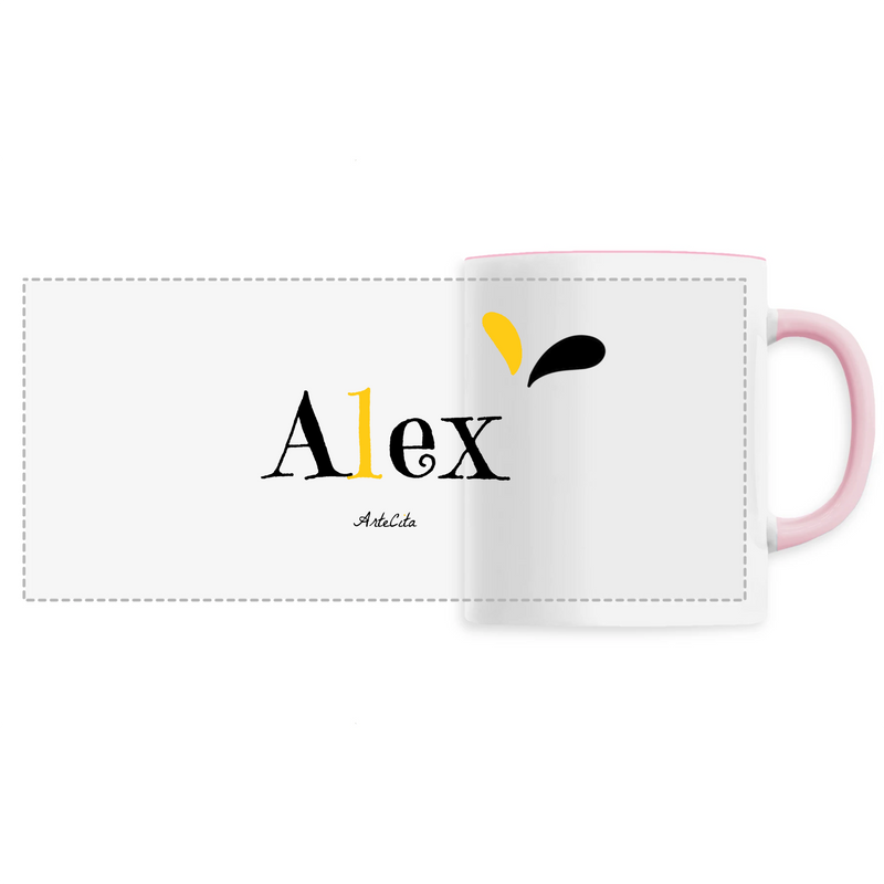 Cadeau anniversaire : Mug - Alex - 6 Coloris - Cadeau Original - Cadeau Personnalisable - Cadeaux-Positifs.com -Unique-Rose-