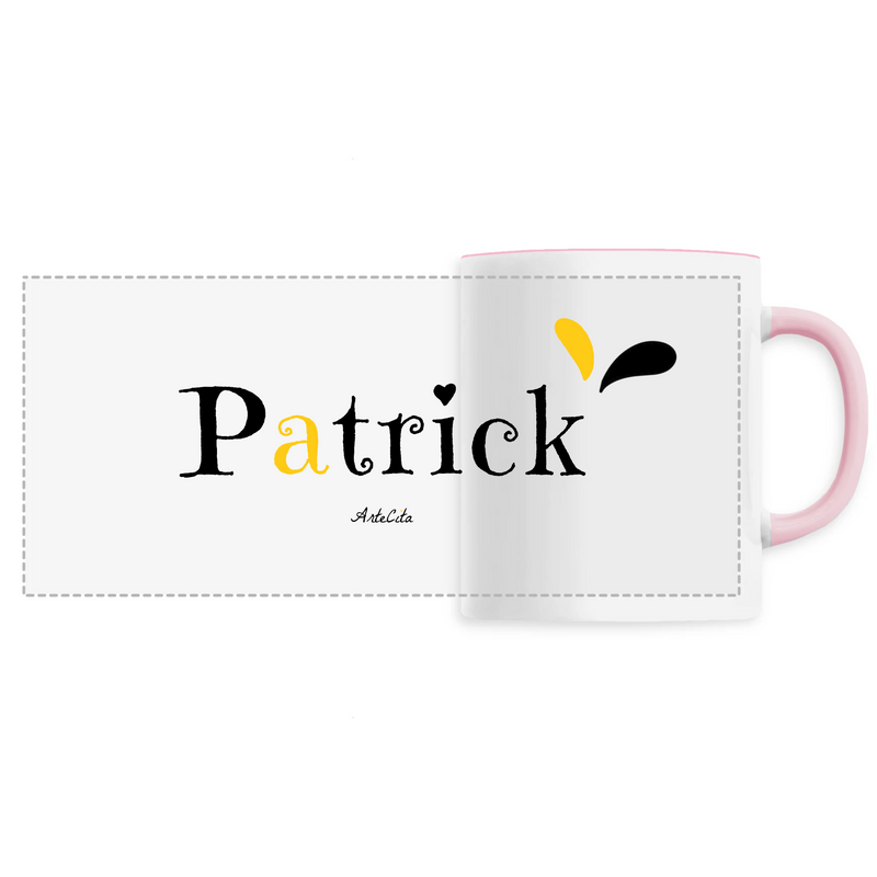 Cadeau anniversaire : Mug - Patrick - 6 Coloris - Cadeau Original - Cadeau Personnalisable - Cadeaux-Positifs.com -Unique-Rose-