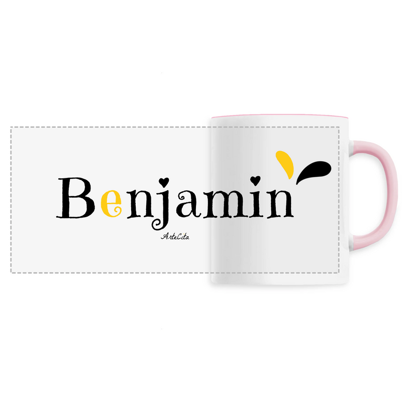 Cadeau anniversaire : Mug - Benjamin - 6 Coloris - Cadeau Original - Cadeau Personnalisable - Cadeaux-Positifs.com -Unique-Rose-