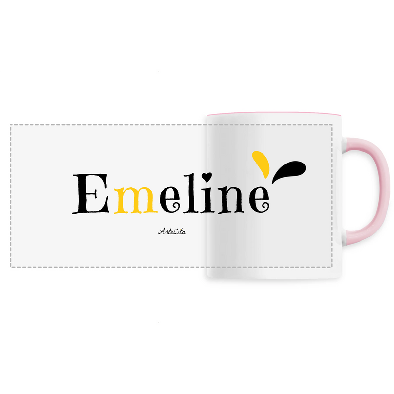 Cadeau anniversaire : Mug - Emeline - 6 Coloris - Cadeau Original - Cadeau Personnalisable - Cadeaux-Positifs.com -Unique-Rose-