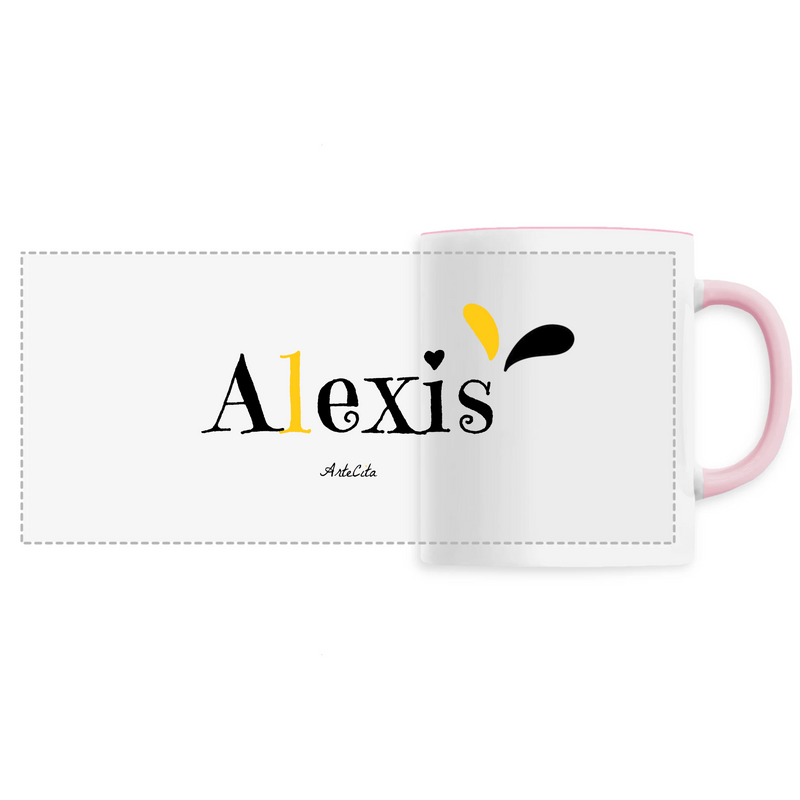 Cadeau anniversaire : Mug - Alexis - 6 Coloris - Cadeau Original - Cadeau Personnalisable - Cadeaux-Positifs.com -Unique-Rose-