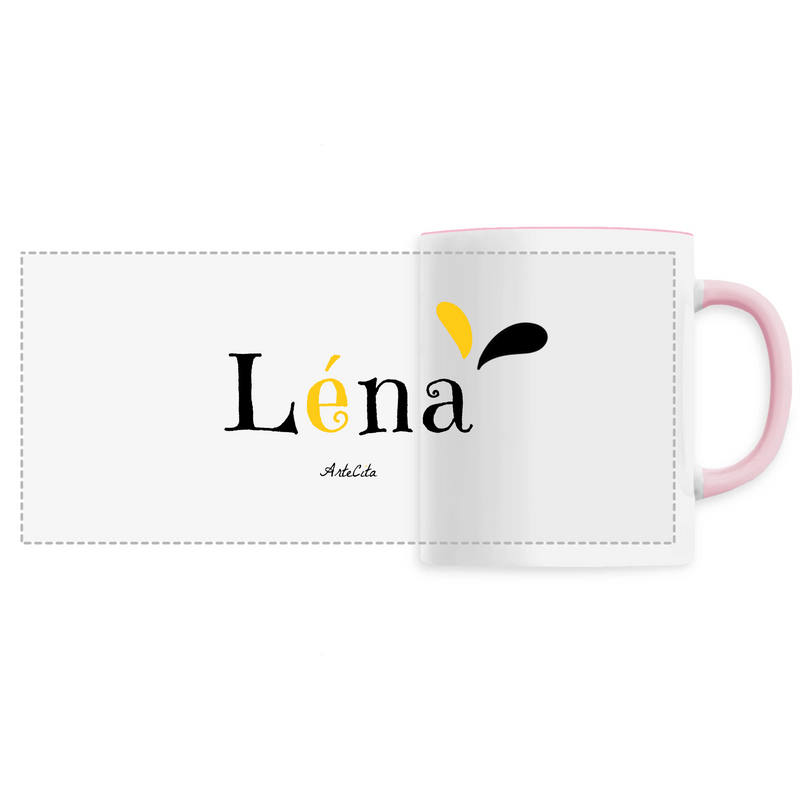 Cadeau anniversaire : Mug - Léna - 6 Coloris - Cadeau Original - Cadeau Personnalisable - Cadeaux-Positifs.com -Unique-Rose-