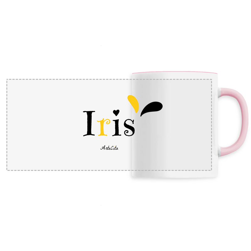 Cadeau anniversaire : Mug - Iris - 6 Coloris - Cadeau Original - Cadeau Personnalisable - Cadeaux-Positifs.com -Unique-Rose-