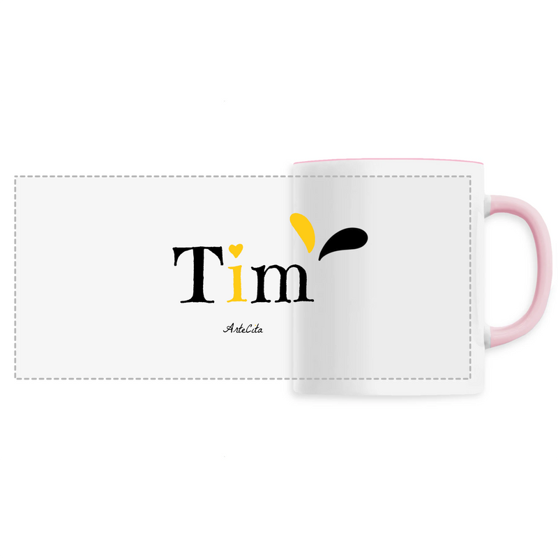 Cadeau anniversaire : Mug - Tim - 6 Coloris - Cadeau Original - Cadeau Personnalisable - Cadeaux-Positifs.com -Unique-Rose-