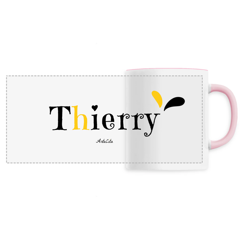 Cadeau anniversaire : Mug - Thierry - 6 Coloris - Cadeau Original - Cadeau Personnalisable - Cadeaux-Positifs.com -Unique-Rose-