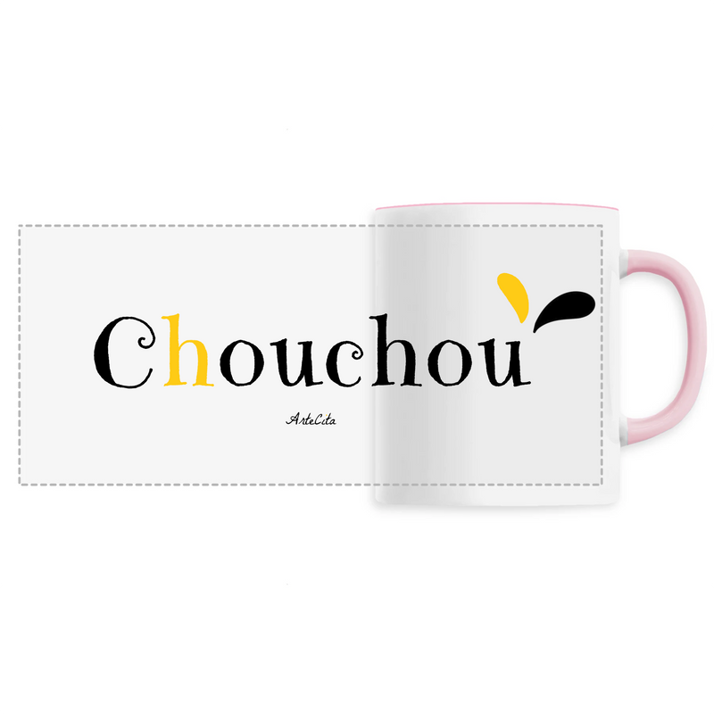 Cadeau anniversaire : Mug - Chouchou - 6 Coloris - Cadeau Original - Cadeau Personnalisable - Cadeaux-Positifs.com -Unique-Rose-