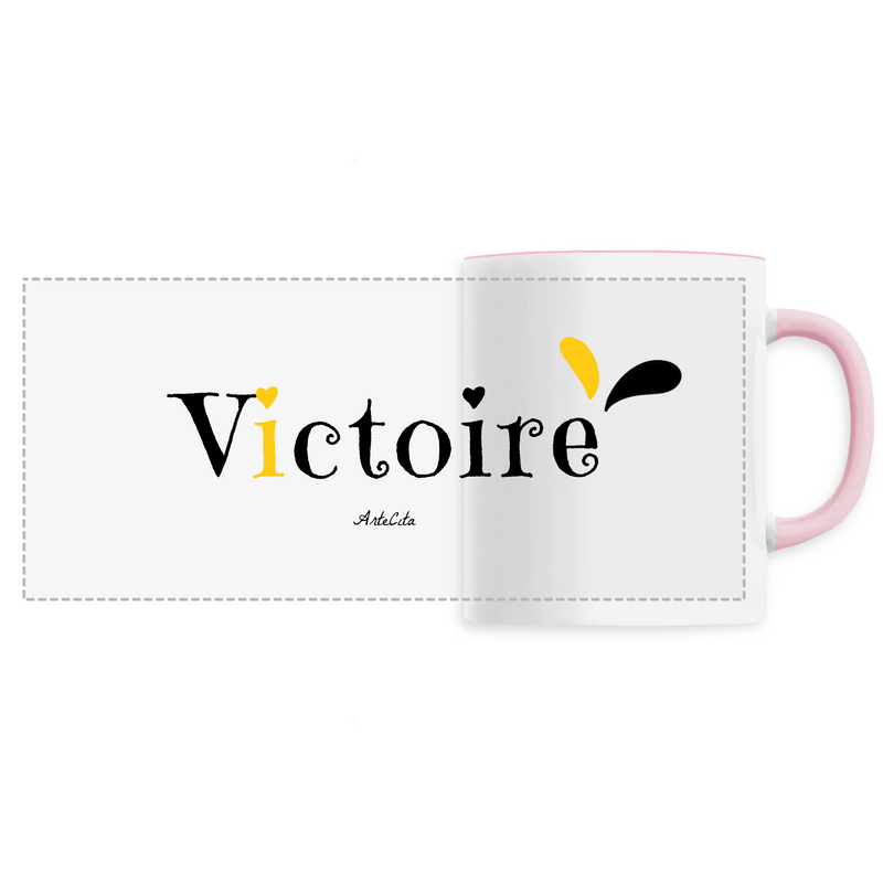 Cadeau anniversaire : Mug - Victoire - 6 Coloris - Cadeau Original - Cadeau Personnalisable - Cadeaux-Positifs.com -Unique-Rose-