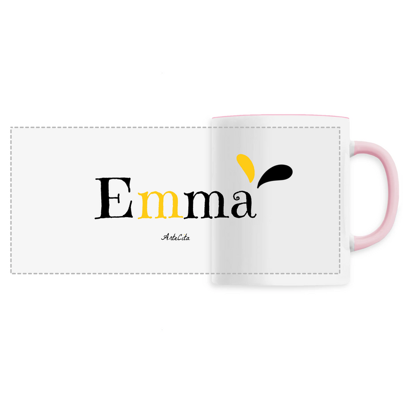 Cadeau anniversaire : Mug - Emma - 6 Coloris - Cadeau Original - Cadeau Personnalisable - Cadeaux-Positifs.com -Unique-Rose-