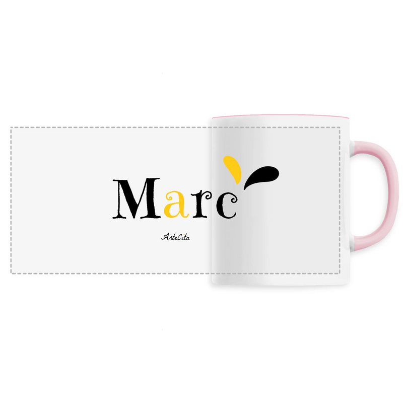 Cadeau anniversaire : Mug - Marc - 6 Coloris - Cadeau Original - Cadeau Personnalisable - Cadeaux-Positifs.com -Unique-Rose-