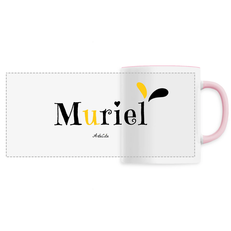 Cadeau anniversaire : Mug - Muriel - 6 Coloris - Cadeau Original - Cadeau Personnalisable - Cadeaux-Positifs.com -Unique-Rose-