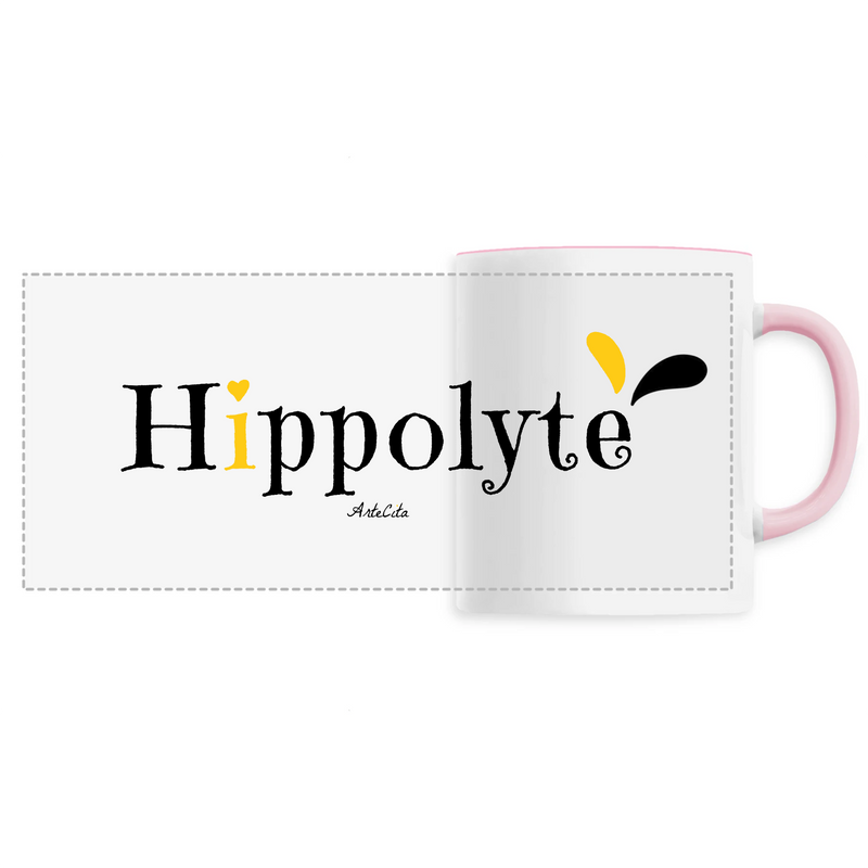 Cadeau anniversaire : Mug - Hippolyte - 6 Coloris - Cadeau Original - Cadeau Personnalisable - Cadeaux-Positifs.com -Unique-Rose-