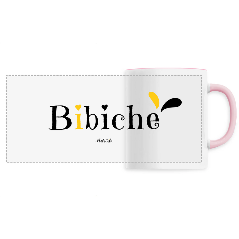Cadeau anniversaire : Mug - Bibiche - 6 Coloris - Cadeau Original - Cadeau Personnalisable - Cadeaux-Positifs.com -Unique-Rose-