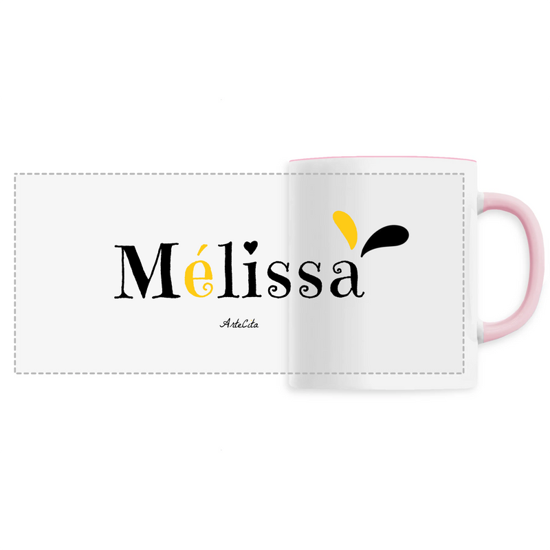 Cadeau anniversaire : Mug - Mélissa - 6 Coloris - Cadeau Original - Cadeau Personnalisable - Cadeaux-Positifs.com -Unique-Rose-