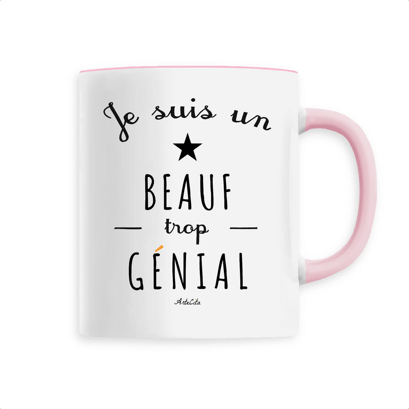 Cadeau anniversaire : Mug - Un Beauf trop Génial - 6 Coloris - Cadeau Original - Cadeau Personnalisable - Cadeaux-Positifs.com -Unique-Rose-