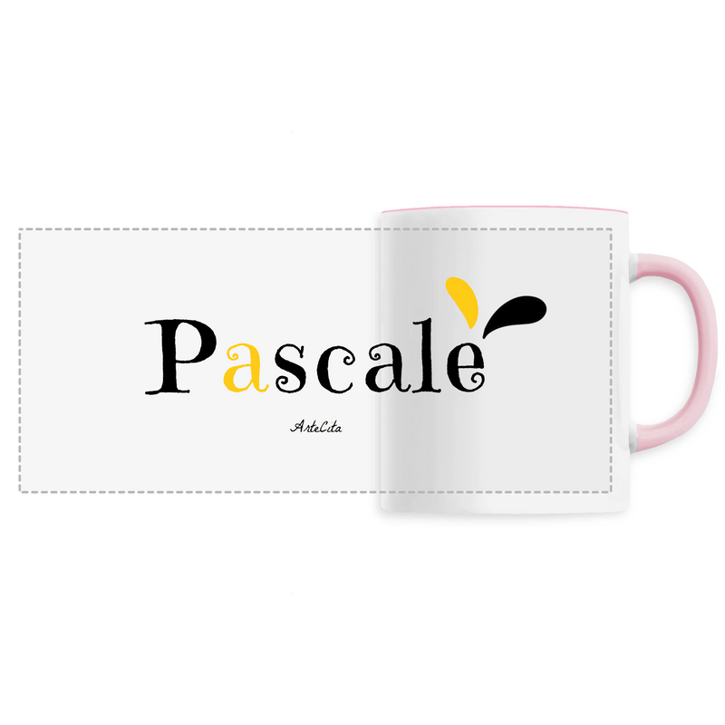 Cadeau anniversaire : Mug - Pascale - 6 Coloris - Cadeau Original - Cadeau Personnalisable - Cadeaux-Positifs.com -Unique-Rose-