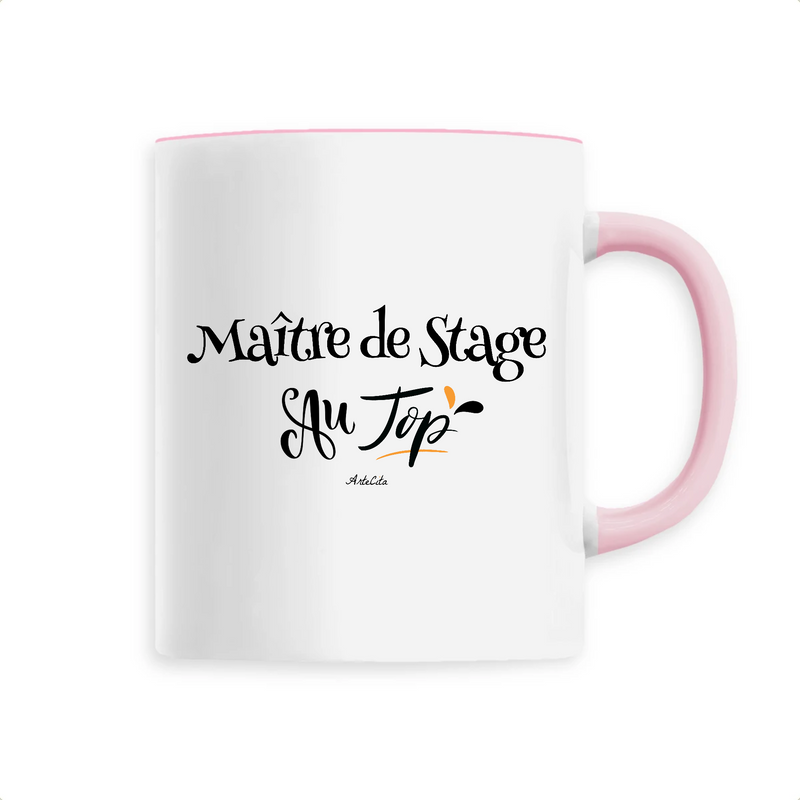 Cadeau anniversaire : Mug - Maître de Stage au Top - 6 Coloris - Cadeau Original - Cadeau Personnalisable - Cadeaux-Positifs.com -Unique-Rose-