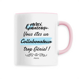 Mug - Merci Collaborateur - 6 Coloris - Cadeau Original - Cadeau Personnalisable - Cadeaux-Positifs.com -Unique-Rose-