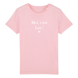 T-Shirt Enfant - Moi c'est Léa - Coton Bio - 5 Coloris - Cadeau Original - Cadeau Personnalisable - Cadeaux-Positifs.com -3-4 ans-Rose-