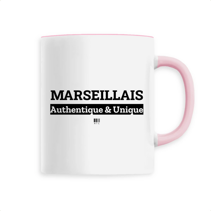 Cadeau anniversaire : Mug - Marseillais - 6 Coloris - Cadeau Original - Cadeau Personnalisable - Cadeaux-Positifs.com -Unique-Rose-