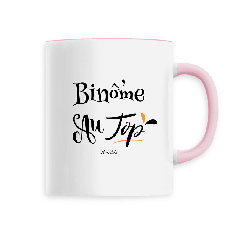 Cadeau anniversaire : Mug - Binôme au Top - 6 Coloris - Cadeau Original - Cadeau Personnalisable - Cadeaux-Positifs.com -Unique-Rose-