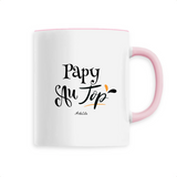 Mug - Papy au Top - 6 Coloris - Cadeau Original - Cadeau Personnalisable - Cadeaux-Positifs.com -Unique-Rose-